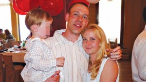 Aleksandar Nedeljković sa porodicom