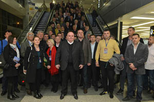 Polazak političko-privredne delegacije iz Beograda za Sankt Peterburg