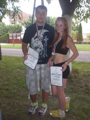 Osvajači medalja: Jevtić Aleksandar i Sanja Milenković