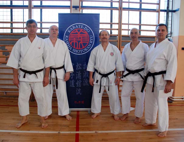 Dr Mladen Janić, Vlado Čančarević, sensei Vebo, Nenad Arsić i Nenad Dražević (s leva na desno
