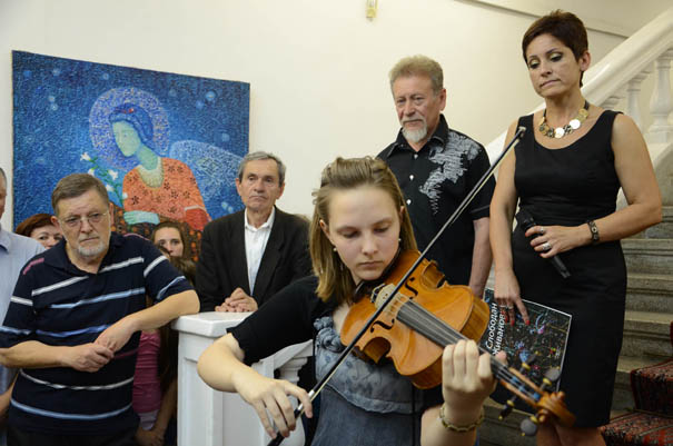 Sa otvaranja izložbe Slobodana Živanovića