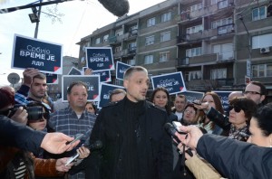 Lider LDP-a Čedomir Jovanović prilikom skorašnje posete Jagodini