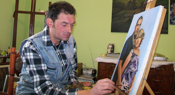 Uskoro samostalna izložba: Vladan Nikolić u svom ateljeu