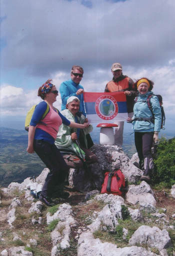 Jagodinski planinari-veterani na vrhu Tupižnice