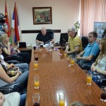 Odbojkašice Jagodine na prijemu kod predsednika Skupštine grada Dragana Markovića Palme