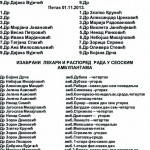 Raspored lekara u Domu zdravlja i u seoskim ambulantama