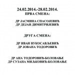 Raspored rada lekara u Domu zdravlja od 24. do 28. februara