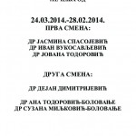 Raspored rada lekara u Domu zdravlja od 3. do 7. marta