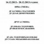 Raspored rada izabranih lekara u jagodinskom Domu zdravlja